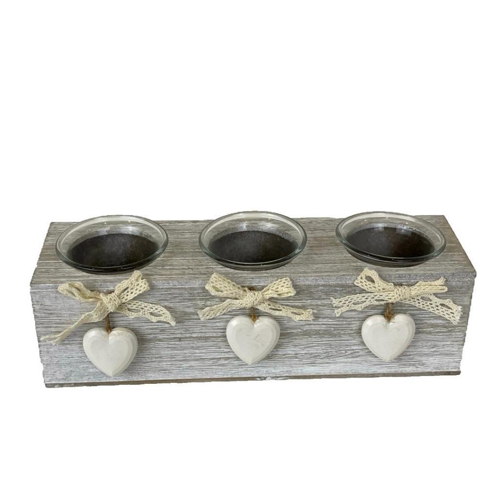 Candle Holder Tea Light Centerpiece Candlescape Tealight Home Decor 23.5cm gallery
