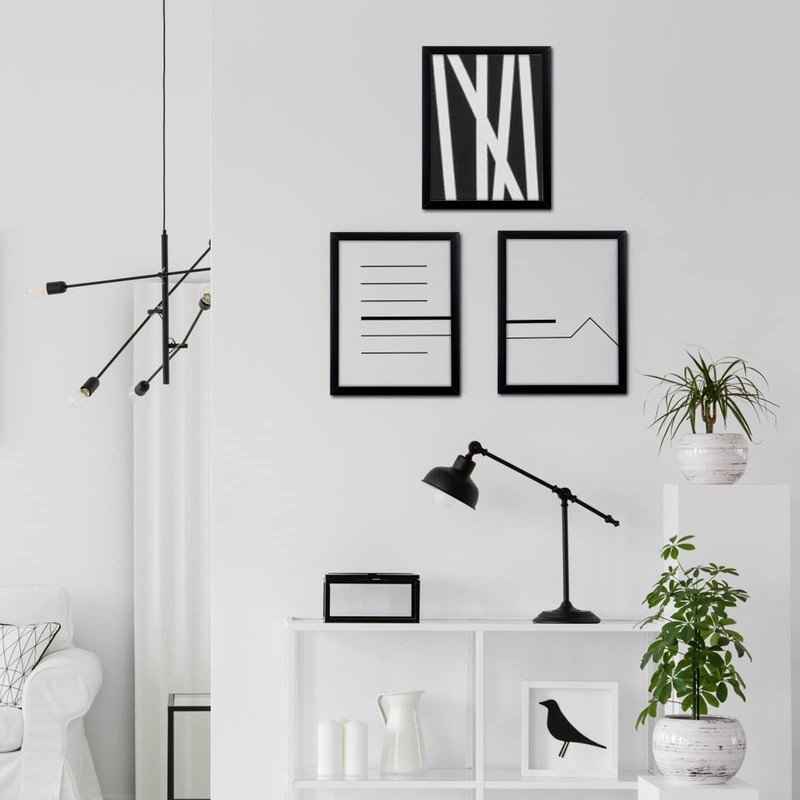 MENNTHUI 9x14 Black Picture Frame, Tabletop and Wall Mounting Horizontally or... gallery