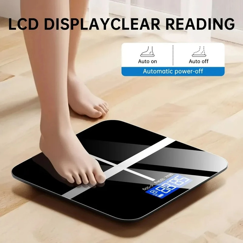 Digital Bathroom Scale High Precision LCD Display 396LB Capacity Accurate Weight gallery