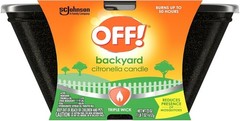OFF! Citronella Candle Backyard 3-Wick Bucket Repel Mosquitoes 23 Oz 2 Pack