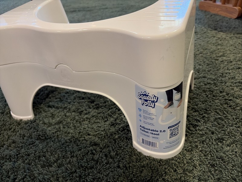 White Mint Squatty-Potty Adjustable 2.0 Bathroom Stool 7+9 Inches gallery