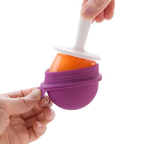 Round Pop Mold, 4 Easy-release Silicone Popsicle Mold With Sticks and Drip gallery