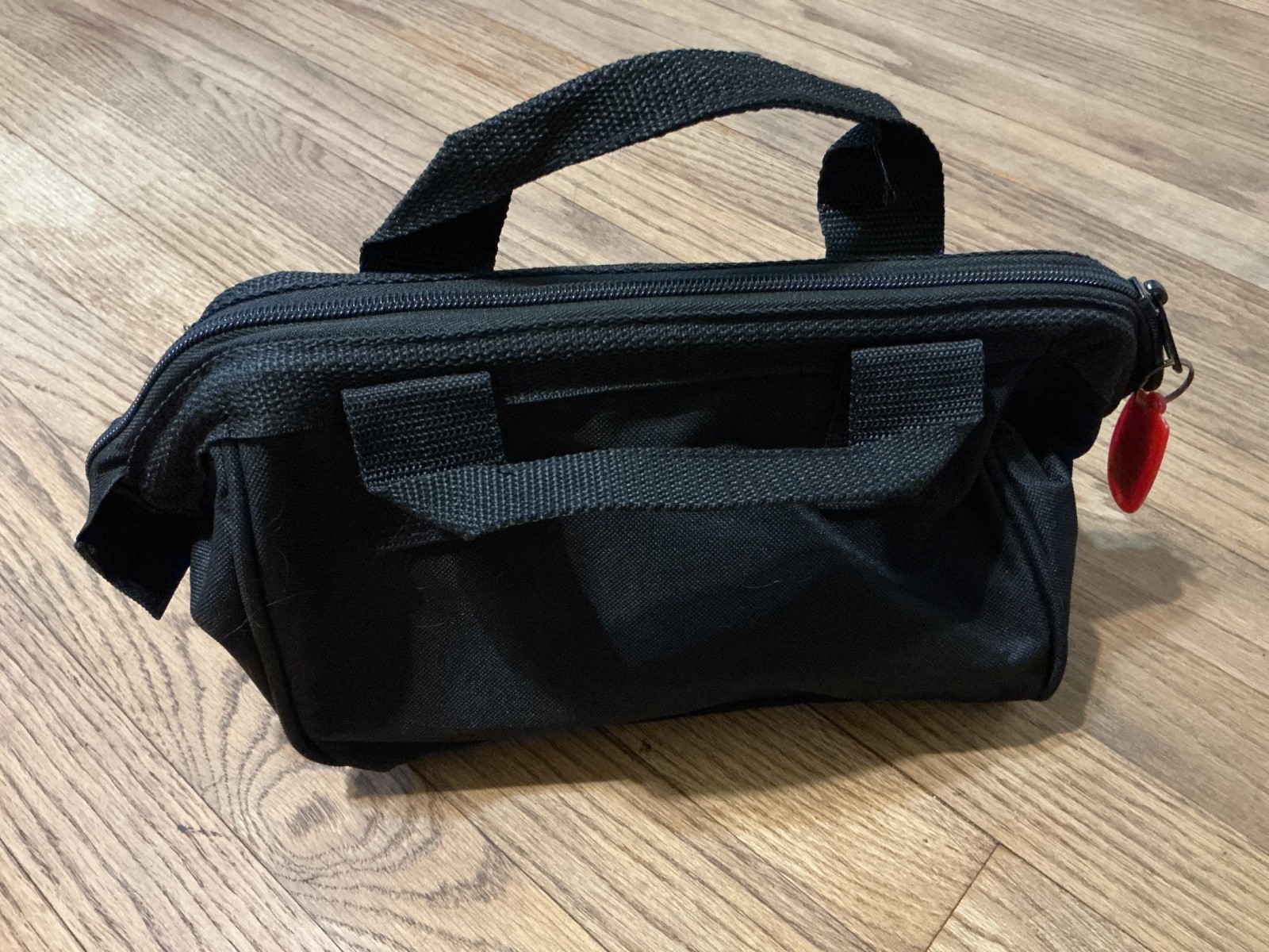 Craftsman zippered tool bag / organizer, 10x7x5", black and red trim gallery