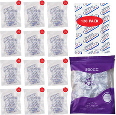 (120-Pack)500Cc Oxygen Absorbers for Food Storage,Food Grade Oxygen Absorbers Pa