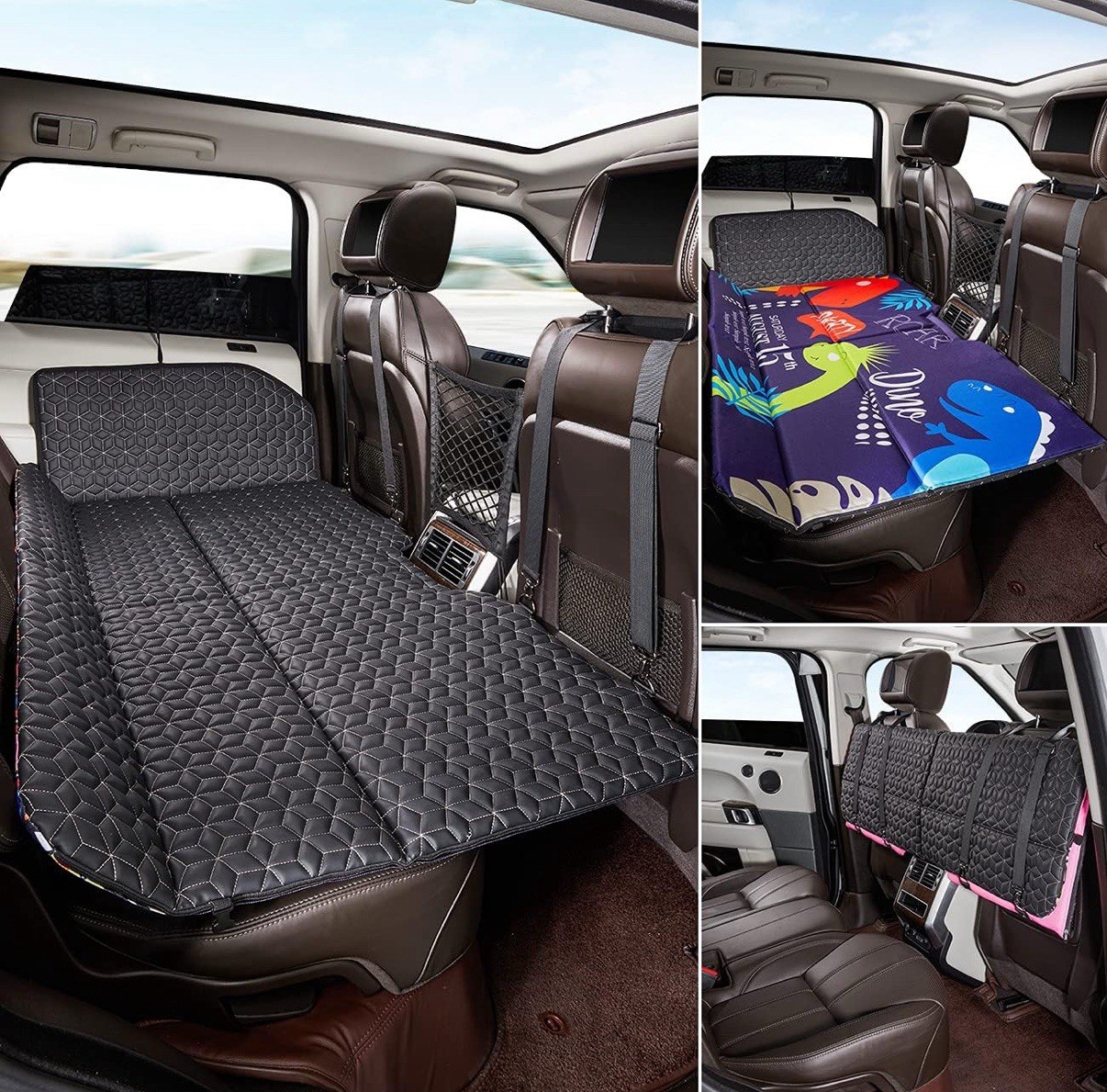 ABE Non Inflatable Car Mattress SUV Back Seat Sleeping Travel Bed Dinosaur World gallery
