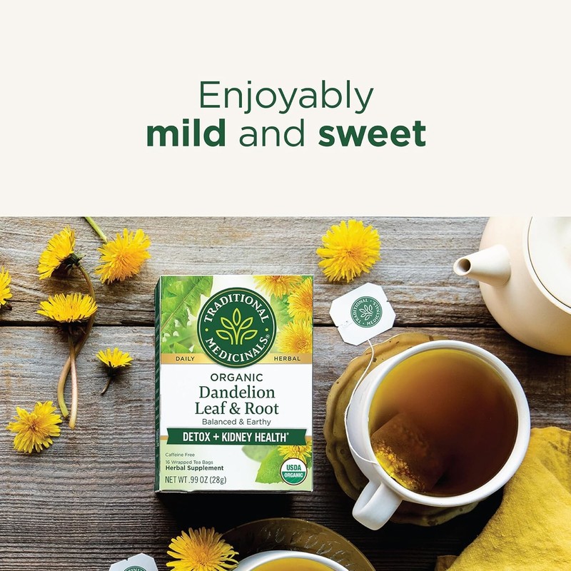 1 Pack Dandelion Leaf & Root Herbal Tea Supports Kidney Function and Digestion gallery