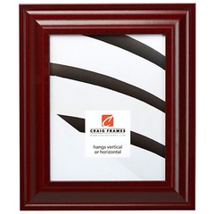 Craig Frames Contemporary Upscale, 2″ Red Mahogany Picture Frame Poster Frame