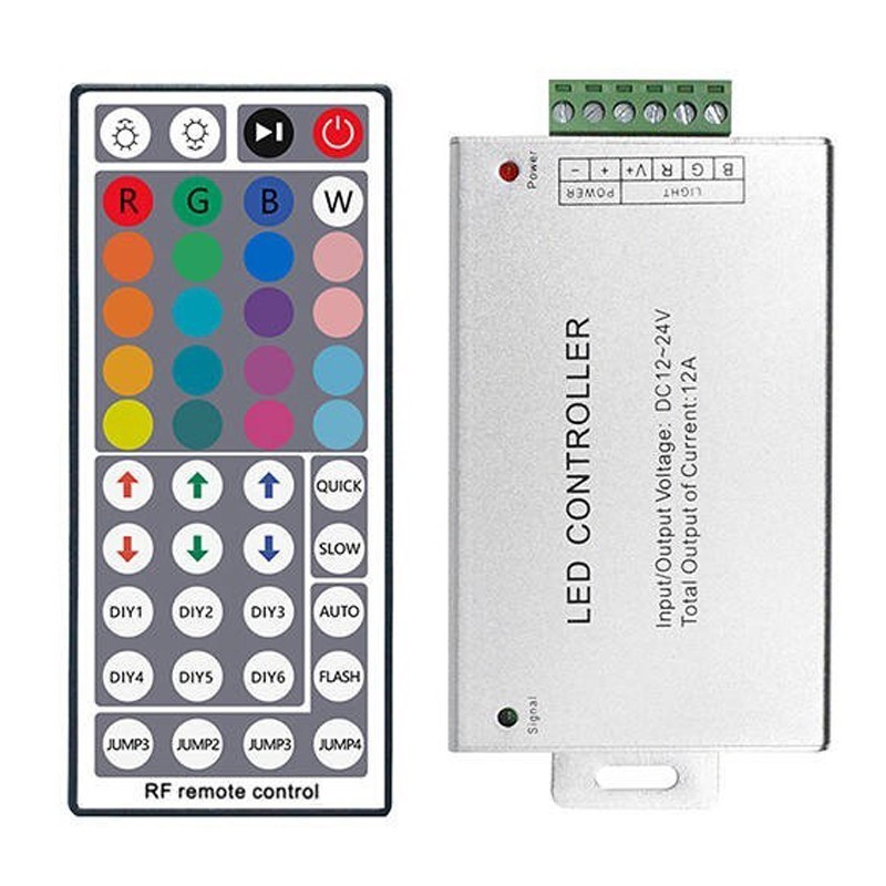 RGB Controller DC 12V 24A With 44 Key RF Wireless Remote For 5050 3528 LED Strip gallery