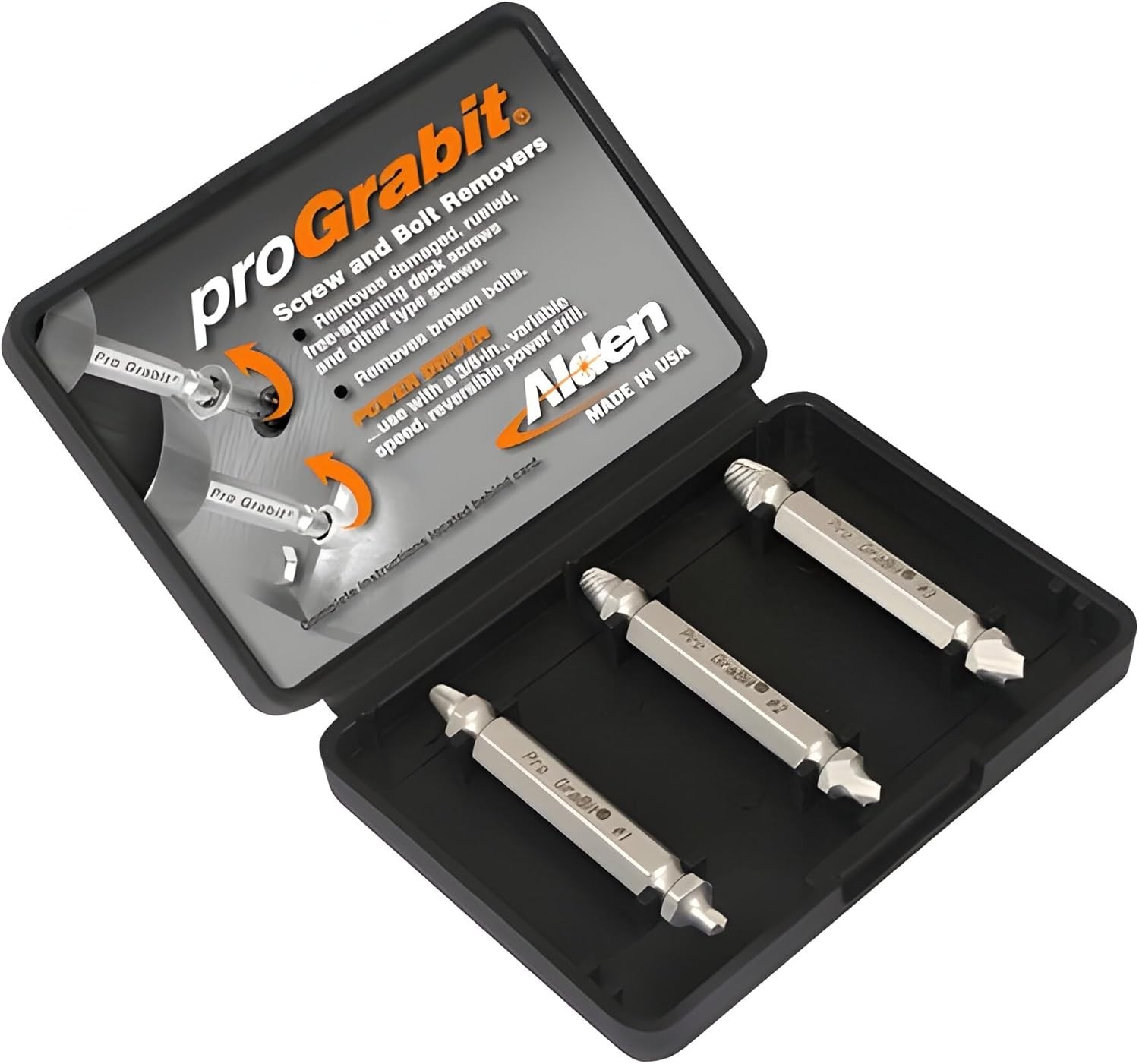 8430P Pro Grabit 3 Piece Kit, Broken Bolt, Damaged Screw Extractor Tool Set gallery