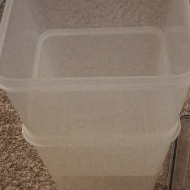 Clear Plastic Rectangular Storage Container Set, 2 Pack, Snap Lids, Stackable gallery