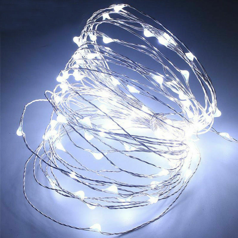 20/50/100 LED Battery Micro Rice Wire Copper Fairy String Lights Party white/rgb gallery