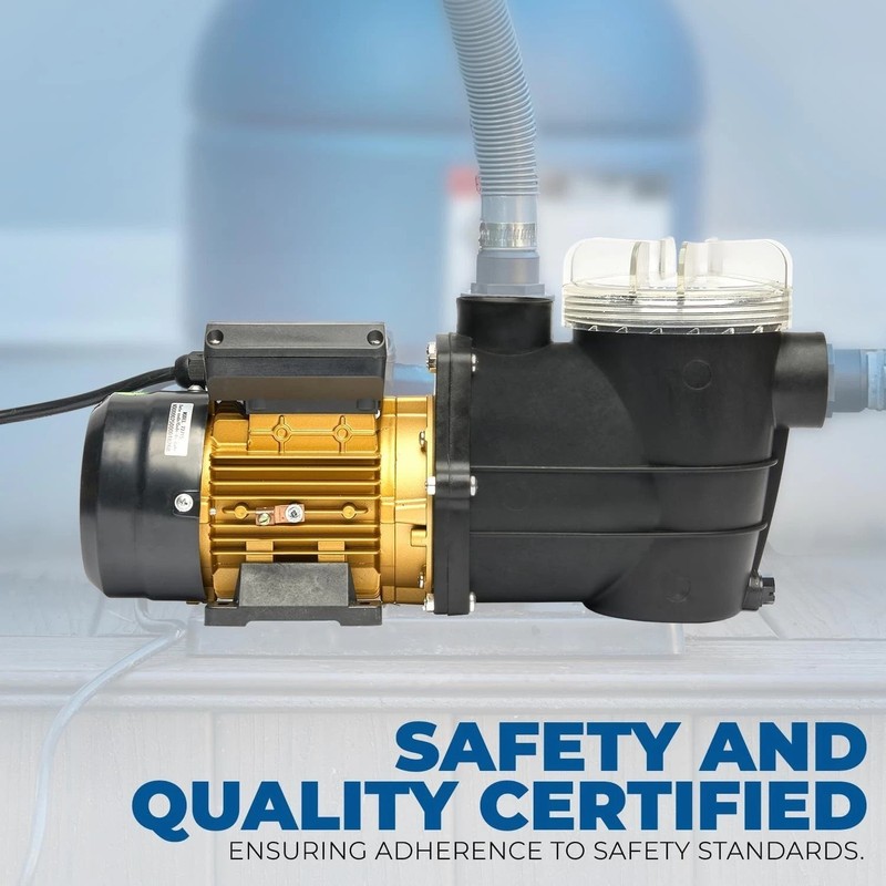 Efficient 3/4HP Pool Pump 2400GPH with Low Noise Operation & Easy Maintenance gallery
