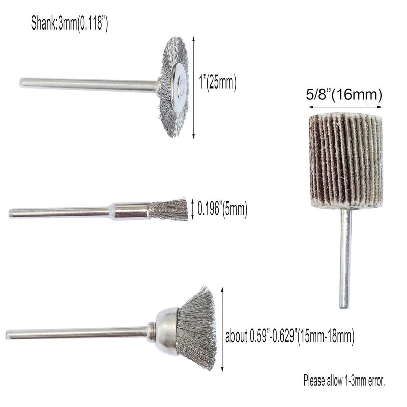 69Pcs Abrasive Wheel Polishing Buffing Grinding Brush Kit For Dremel Rotary Tool gallery