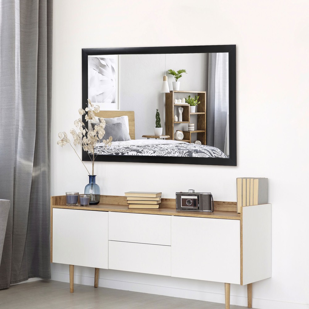 Round/Rectangular Wall Mirror Vanity Mirror for Bathroom Living Room Home Decor