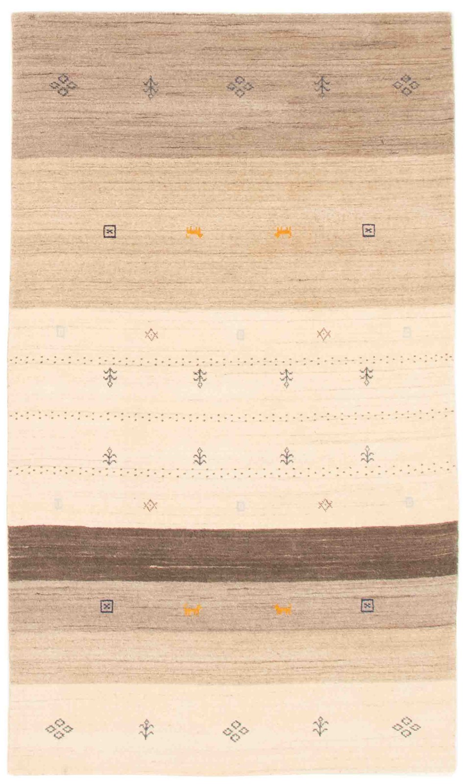 Traditional Light Khaki Hand loomed Oriental Carpet 4'8" x 7'11" Area Rug gallery