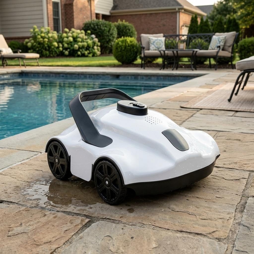 Wireless Robotic Pool Vacuum Cleaner for Pool Floor 130Min Automatic Pool Robot gallery