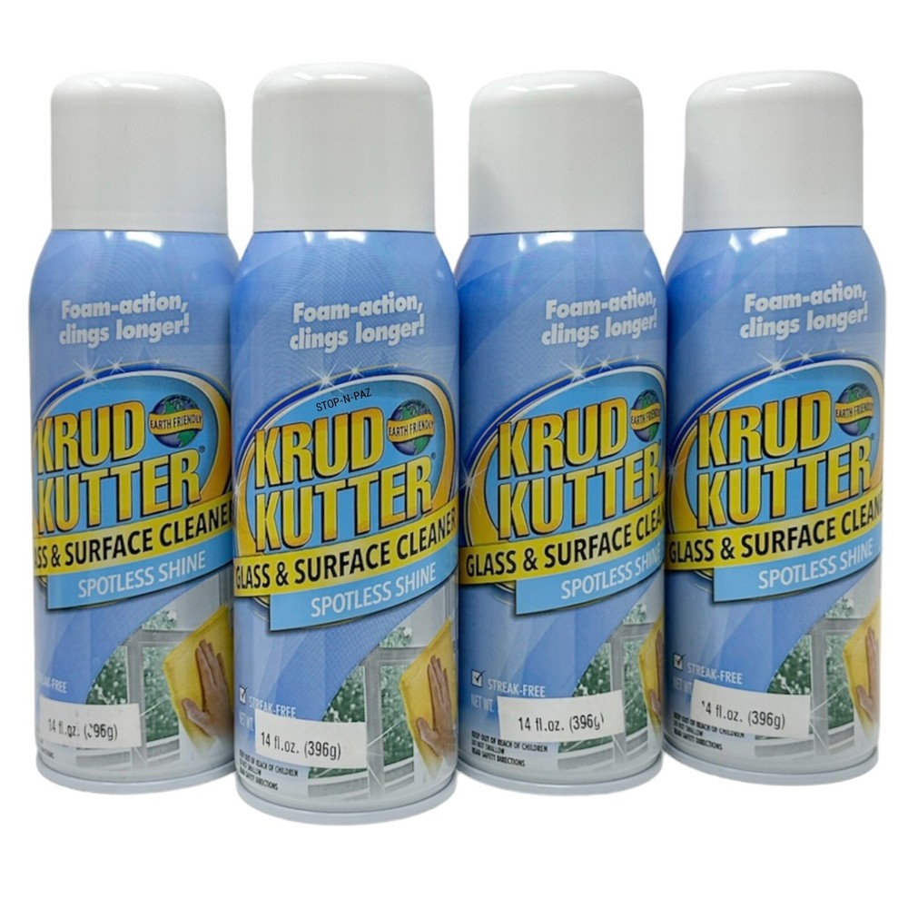 Krud Kutter Multi Surface & Glass Cleaner Streak Free 14 fl oz (4 Pack)