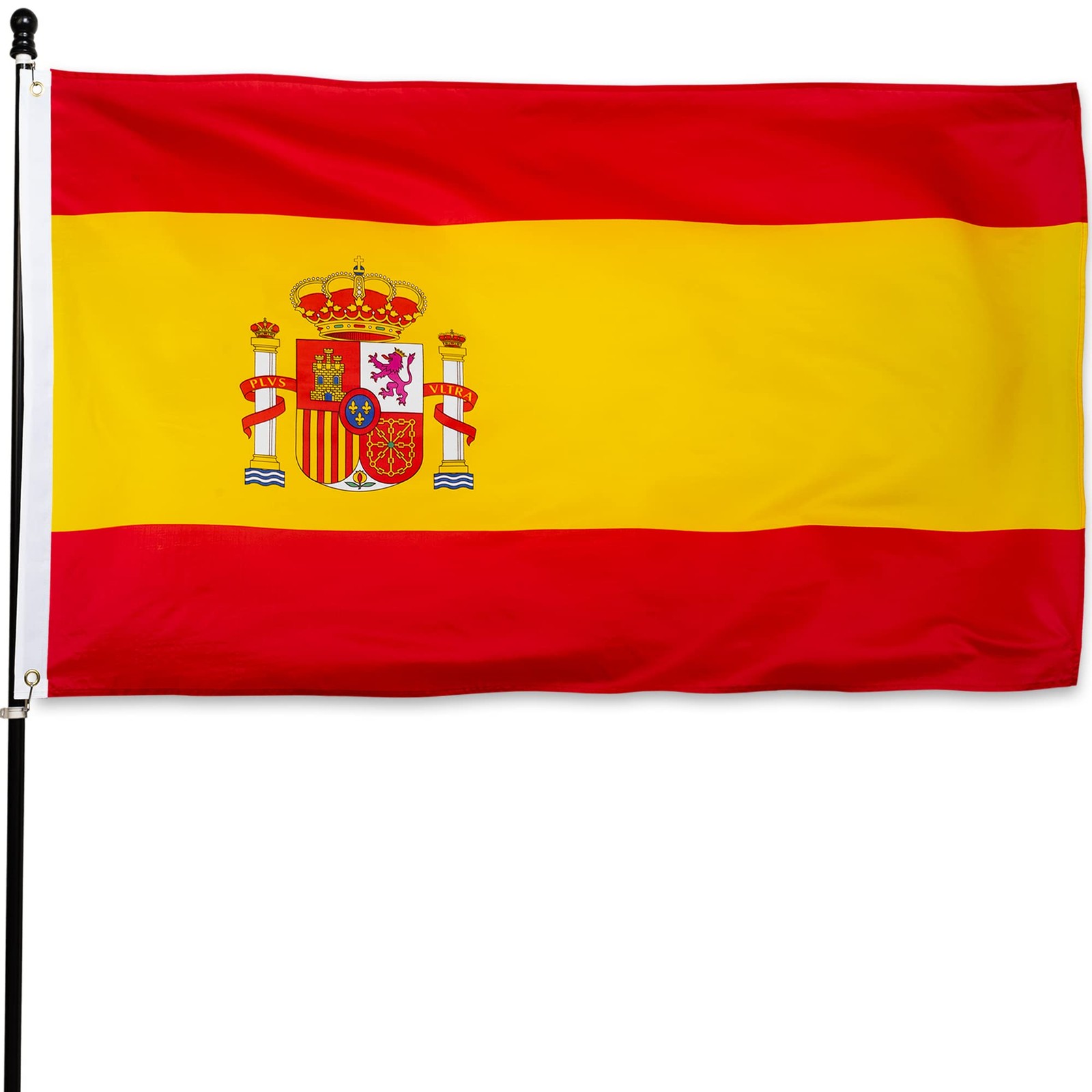 DANF Spain Flag 3ftx5ft Spainish National Flags Polyester with Brass Grommets... gallery