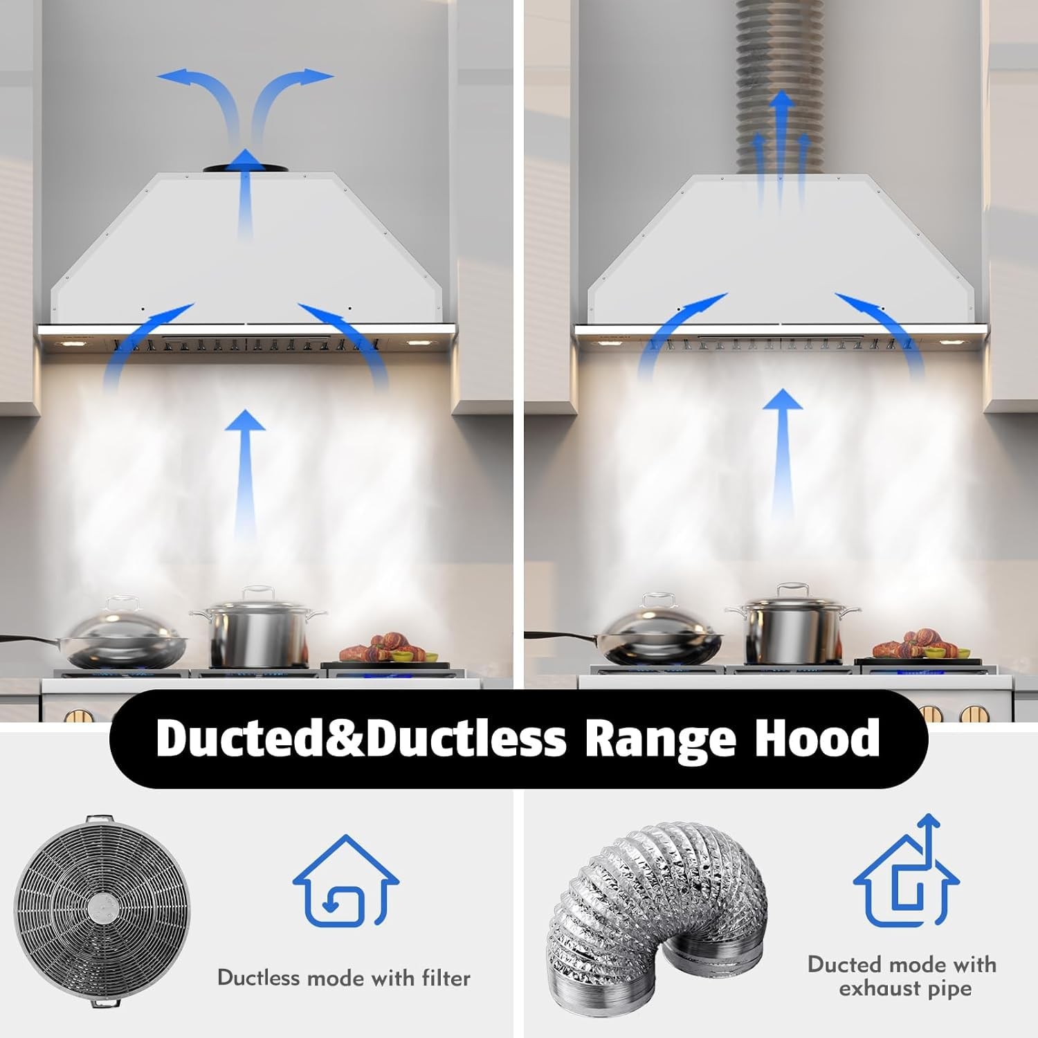 Range Hood Insert 30 inch 900 CFM Stainless Steel IA08S-E30 Built-in Kitchen gallery