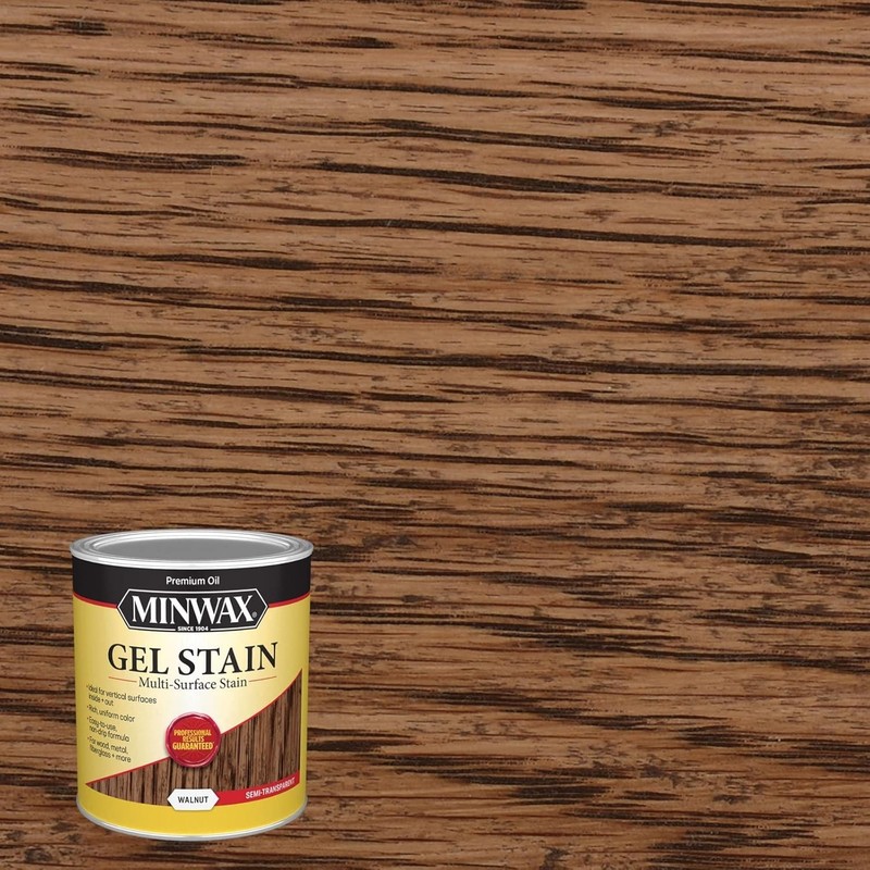 Walnut Gel Stain Quart - Non-Drip Formula gallery