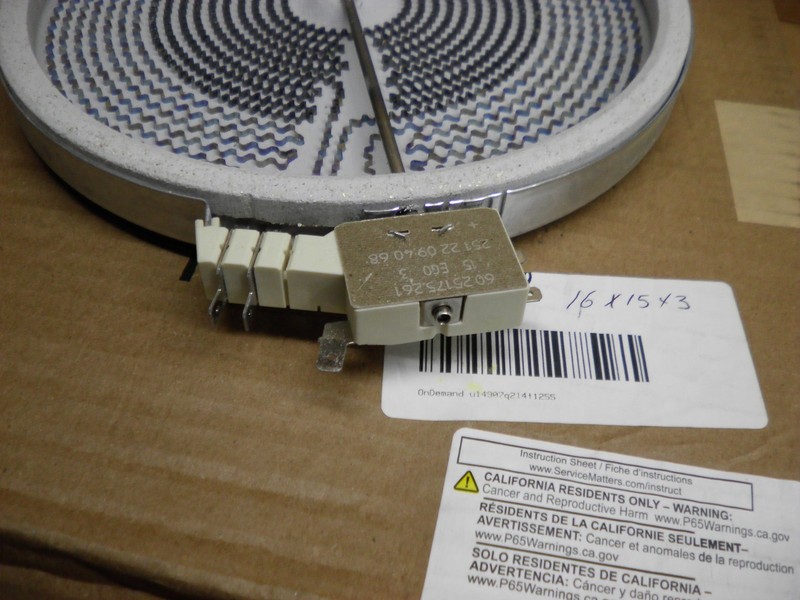 Whirlpool Maytag Range Radiant Surface Element W11517959 gallery