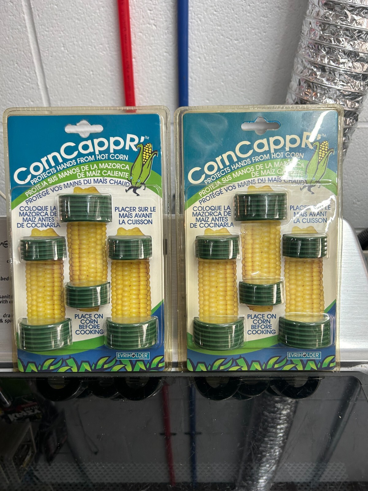 New 2-pack lot Evriholder Corn CappR Hot Corn on the Cob Finger Protector gallery