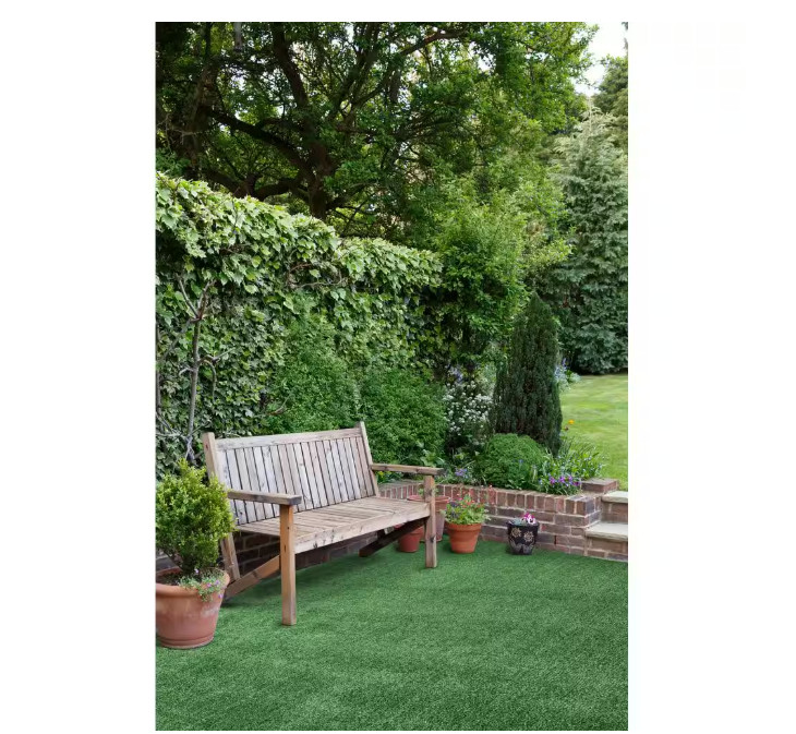 6 ft x 8 ft Emerald Green Artificial Grass Rug, UV Stabilized, 8 mm Pile Height gallery
