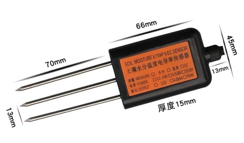 4-20mA RS485 Integrated Soil Sensor Conductivity EC Moisture Temperature NPK gallery