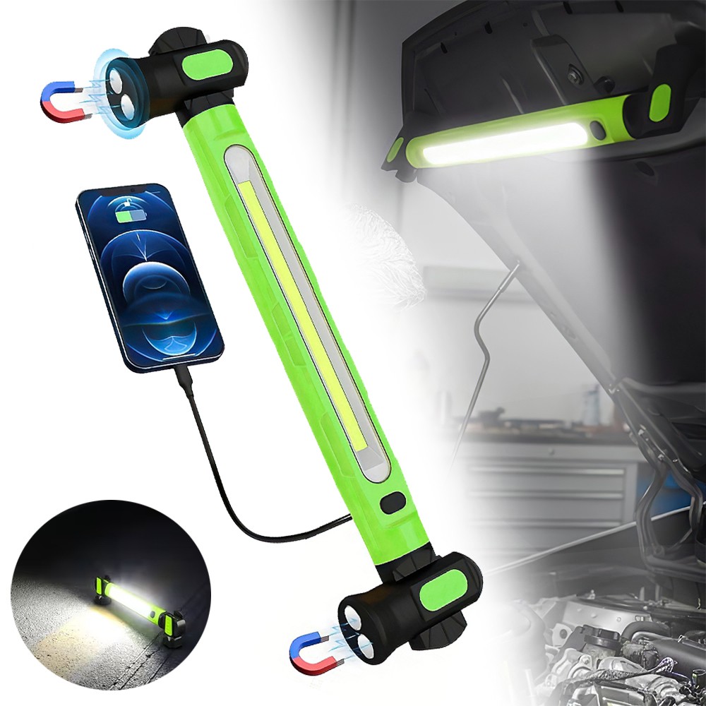 Under Hood Work Light Bar 3000LM LED Magnetic Light Bar with Hooks Rechargeable gallery
