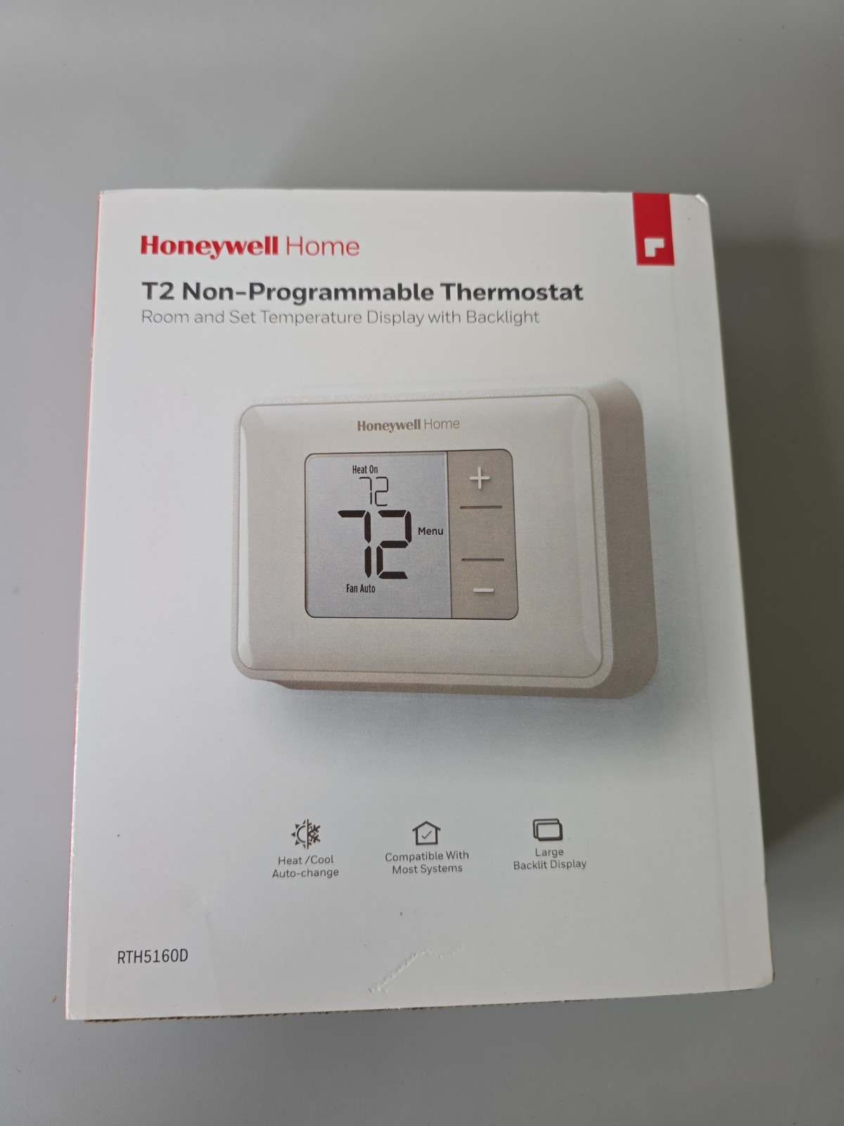 New Honeywell Home T2 Non-Programmable Thermostat Backlit Display RTH5160D gallery