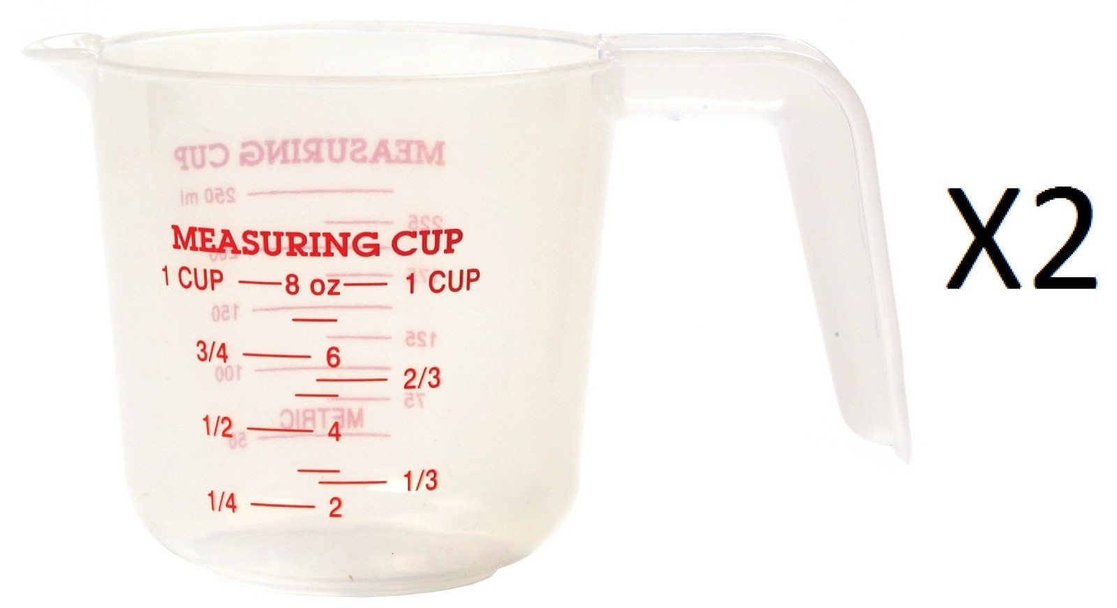 Norpro Plastic Measuring Cup, 1 Cup (2-Pack) gallery
