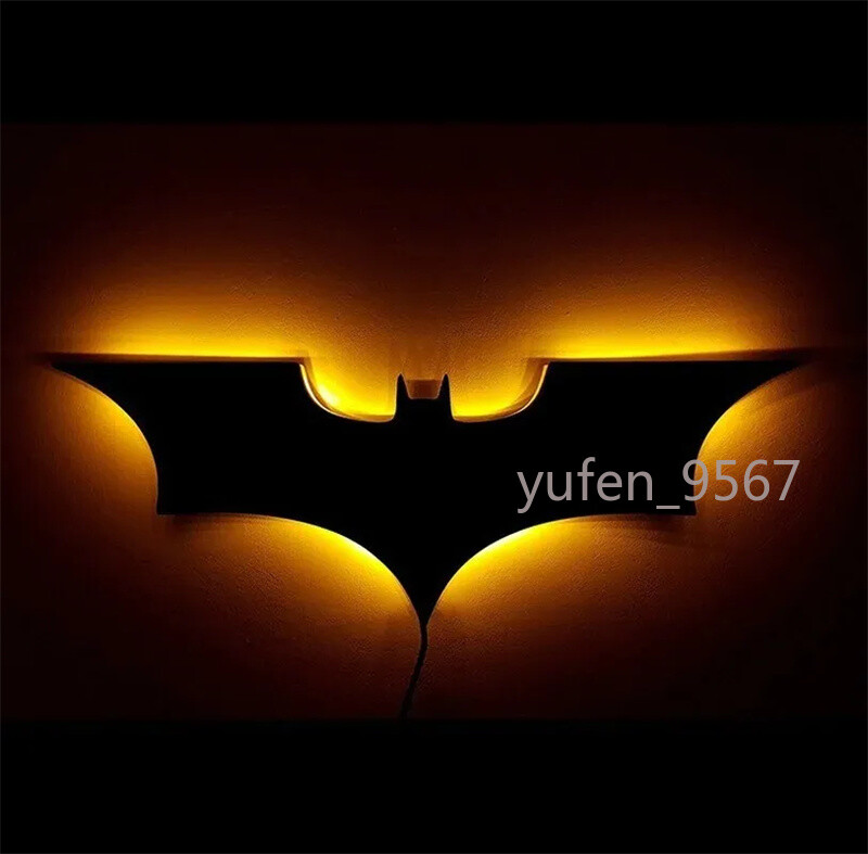 The Batman Logo LED Night Light Remote Control RGB Color Wall Lamp Bedroom Lamp gallery