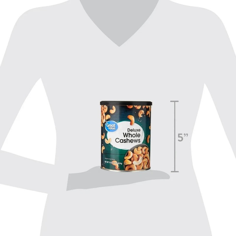Great Value Deluxe Whole Cashews, Salted, 16 oz gallery