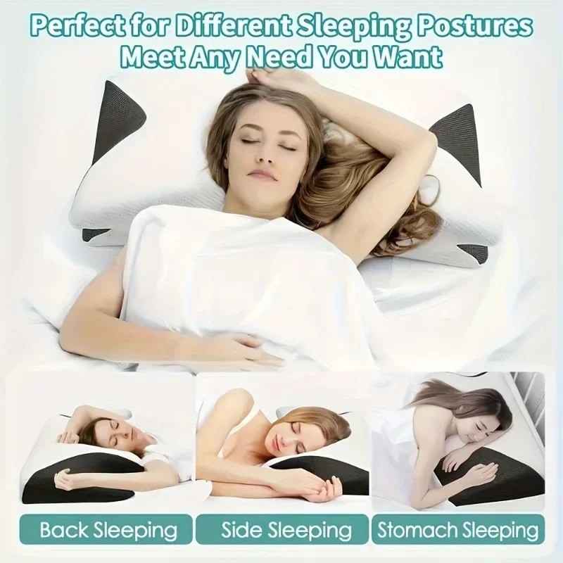 Pillow for Neck Pain Relief Ergonomic Neck Support Pillows Cervical Memory Foam gallery