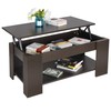 ZENY Lift Top Coffee Table with Hidden 16.92D x 38.58W x 19.69H in, Brown gallery