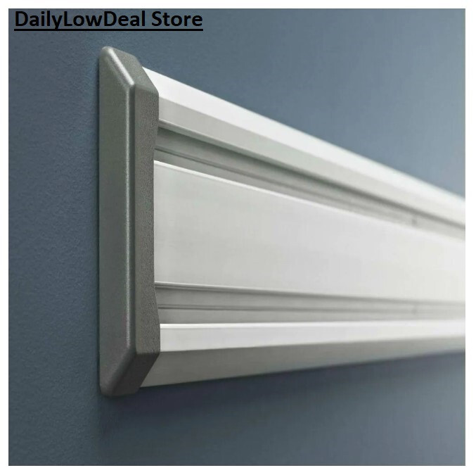 Gladiator Garage Wall Storage GearTrack Channel 48-Inch W Gray (1-pack) gallery
