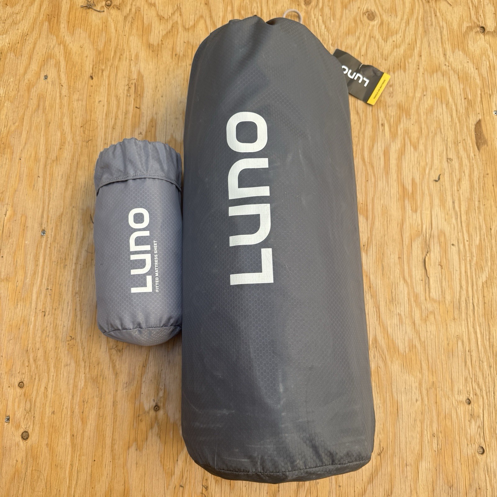 Luno Air Mattress 2-Person Inflatable Air Bed Gray 300D Oxford w/ Fitted Sheet gallery