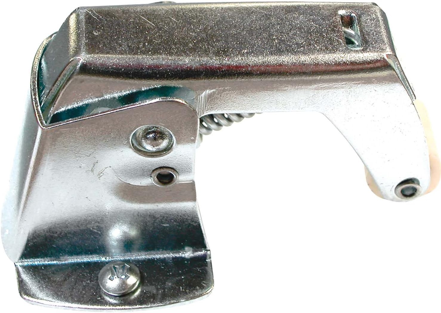 Screen Door Spring-Loaded Catch Zinc Steel No-Mar Rollers Closure Hardware gallery