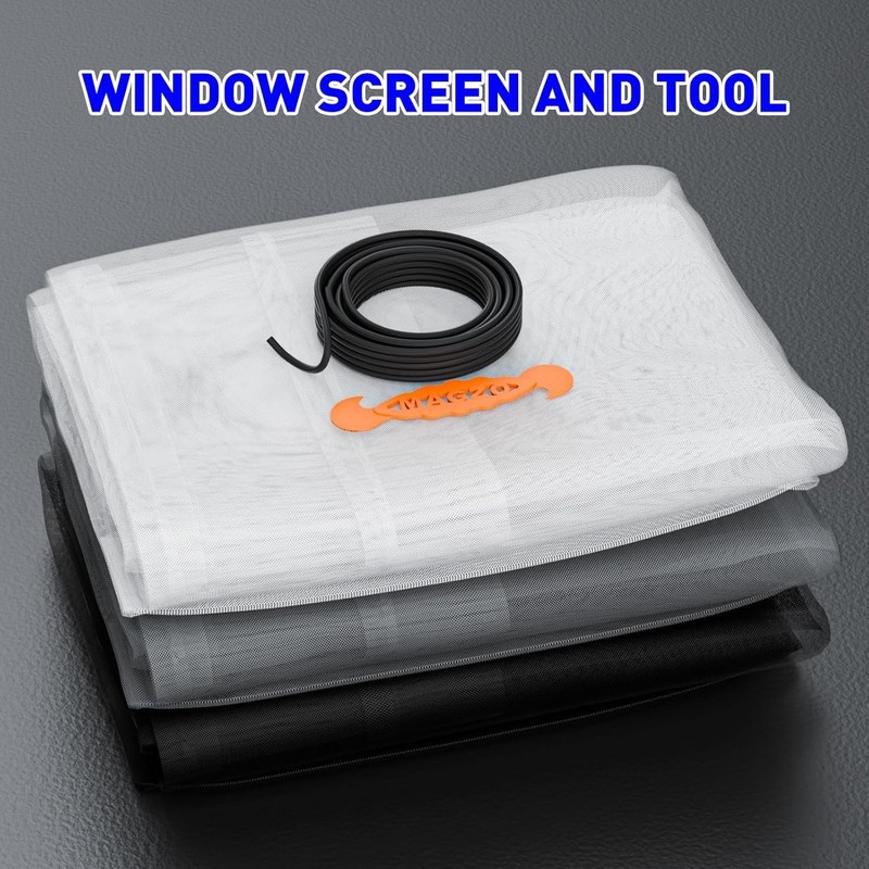 Multi-Purpose 48"W x 99"L Adjustable Screen Mesh - Perfect for Doors & More gallery