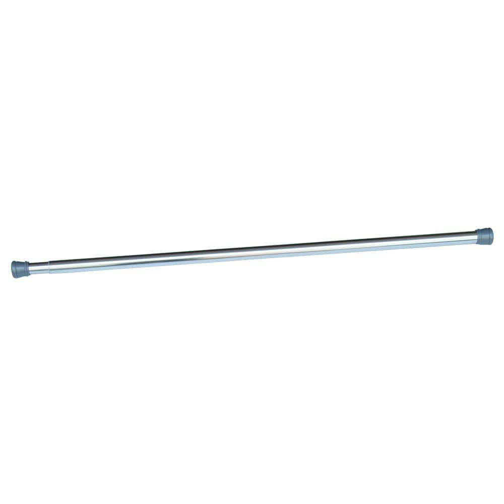 36 in - 63 in. Steel Adjustable Shower Curtain Rod in Polished Chrome Shower New gallery
