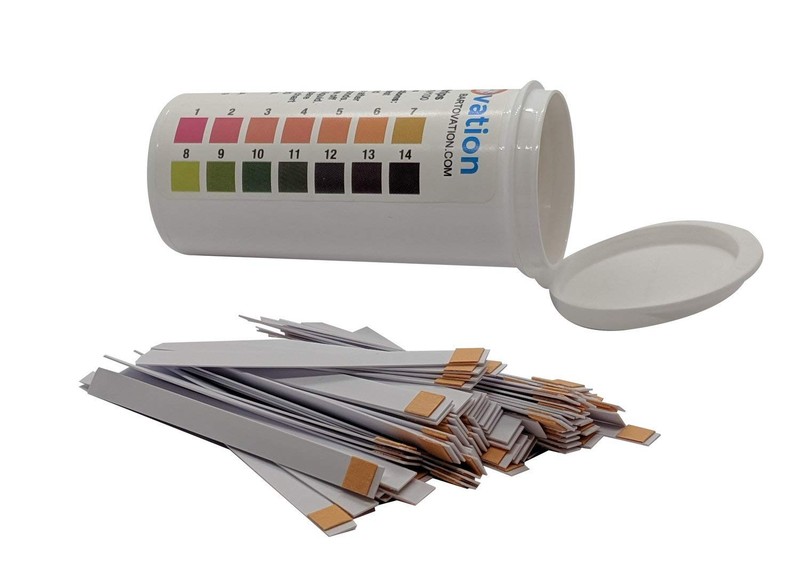 pH 1-14 Wide Range Test Strips [Moisture-Proof Vial of 100 Strips] Made in USA gallery