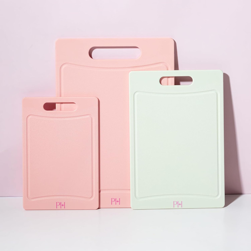 Cutting Boards, Dual-Sided Cutting Board Set with Built-In Juice Grooves, Easy-G gallery