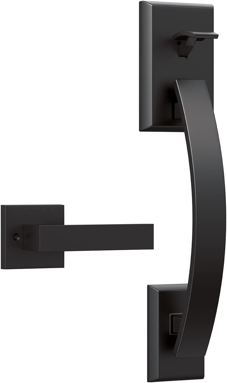 eufy Security Lever Handle - Easy Installation, Fits All - Matte Black gallery