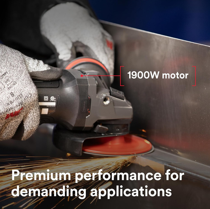 3M Electric Angle Grinder, 11129, VS, 4.5-5 in Paddle Switch, 13-Amp, 120V gallery