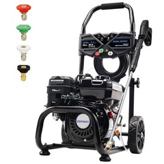 Efurden Gasoline Powered Washer Cold Water 3500PSI 2.3GPM w/25ft Hose&Soap Tank