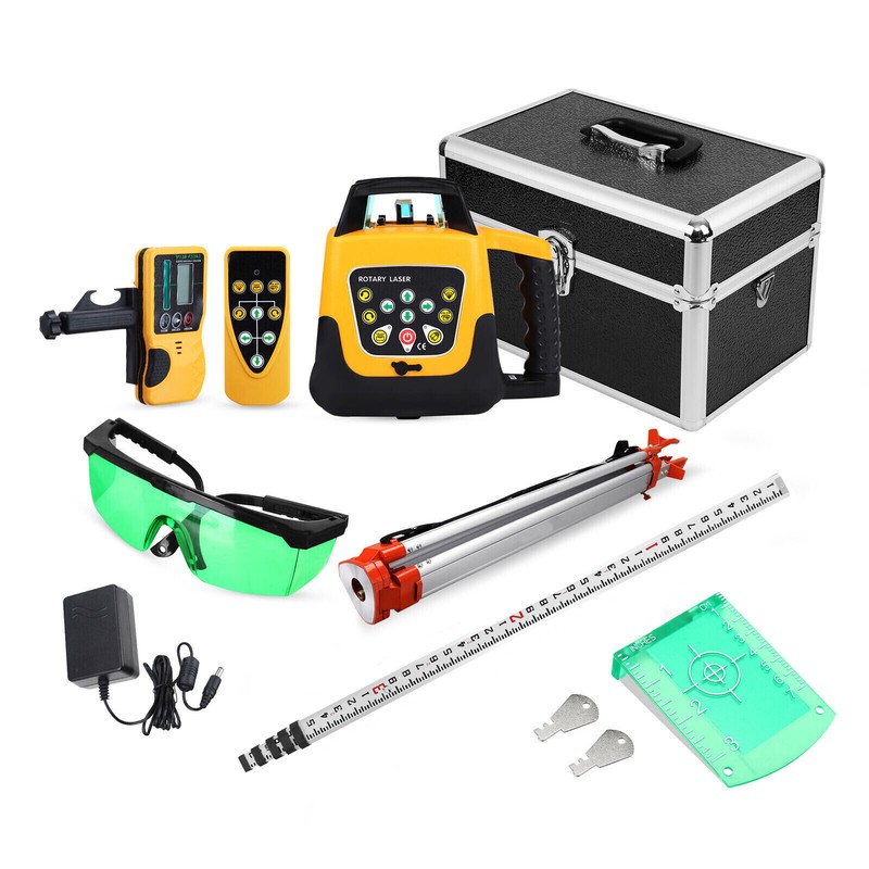 Self Leveling Laser Level Kit Green Beam 360 Rotary Rotating +Tripod+ Caliper US gallery