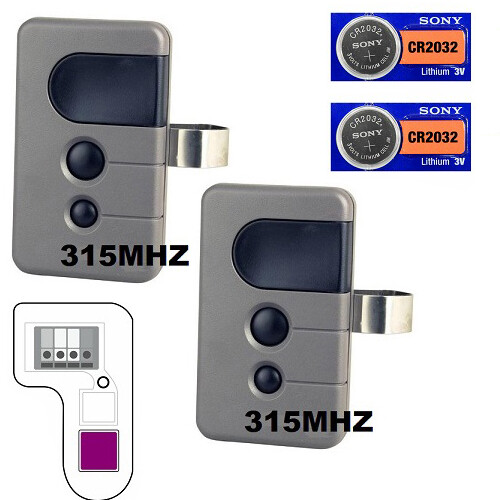 Sears Craftsman 139.53753 3 Button Garage Door Opener Remote Control 315mhz 2pk gallery