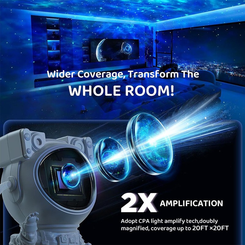 Astronaut Galaxy Projector Starry Nebula Ceiling LED Night Lights for Decor Gift gallery