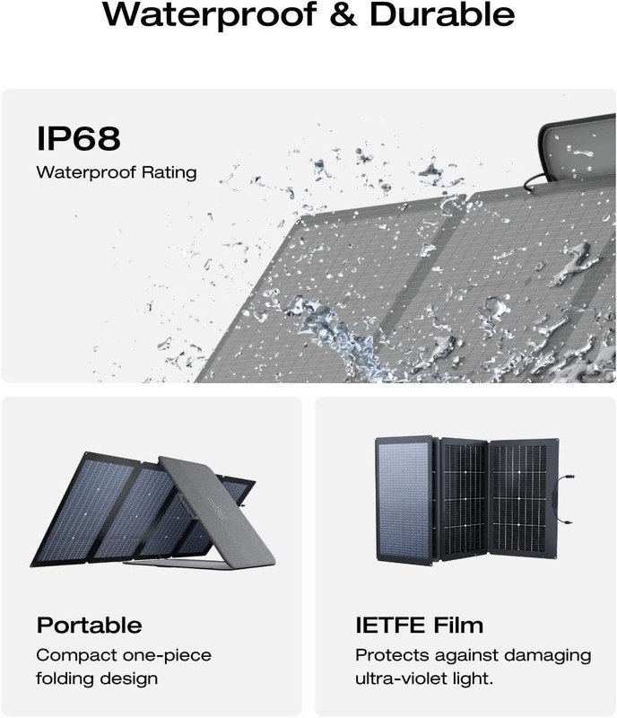 EcoFlow Solar Generator RIVER 2 Pro 768Wh+160W Solar Panel Certified Refurbished gallery