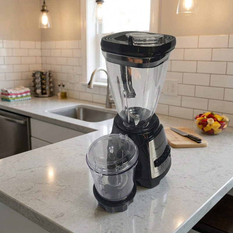 Hamilton Beach Multiblend 48 Oz Blender with 3 Cup Chopper Model 58159 Tested gallery